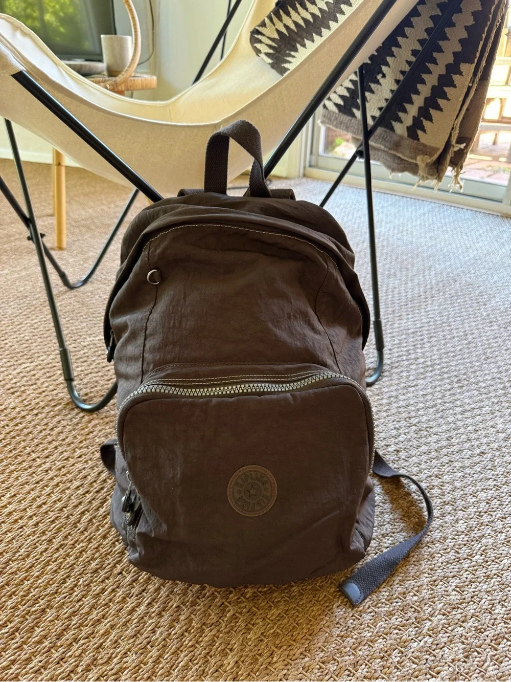 Kipling Backpack/Book Bag, Brown - Picture 2 of 9
